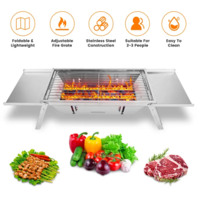 3 In 1 Foldable Charcoal Grill (Option: Style1)